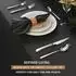 LuxusKollektion Besteck-Set 20-teilig, Edelstahl, silber, 4 Personen