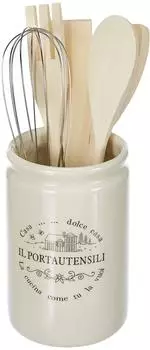 Tognana Dolce Casa L&ouml;ffel- und Beh&auml;lter-Set, Keramik, creme (DC186064898)