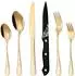 LuxusKollektion Besteckset 36-teilig, gold, Edelstahl, 6 Personen