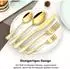 LuxusKollektion Besteckset 36-teilig, gold, Edelstahl, 6 Personen