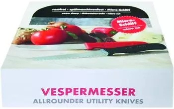 Schneider Vespermesser schwarz/rot, 20er Thekendisplay (261800)