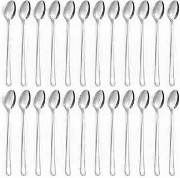 LuxusKollektion Latte-Macchiato-L&ouml;ffel Edelstahl 19,7cm, 24er-Set (68789)