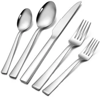 LuxusKollektion Herogo Besteckset 20-teilig, Edelstahl, silber poliert, 4 Personen