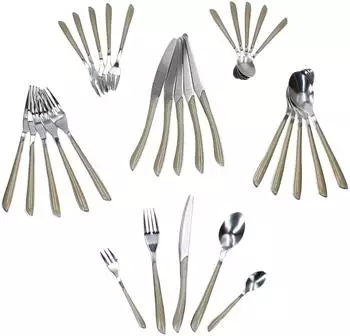 Ritzenhoff & Breker Beauty Besteck-Set taupe, 30-tlg., 6 Personen, Edelstahl