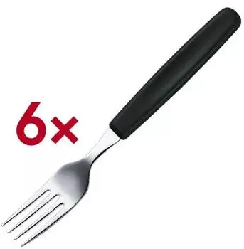 Victorinox Tafelgabel Schwarz Silber