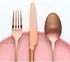 LuxusKollektion Besteck-Set 24-teilig für 6 Personen, Edelstahl roségold matt