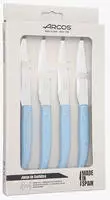 ARCOS Steak Basics Steakmesser Set 4-teilig Edelstahl Nitrum 110 mm | Glatte