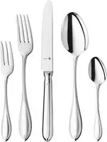 WMF Besteck-Set "Premiere in klassisch-eleganter Optik, ergonomisch, Wellenschliff"