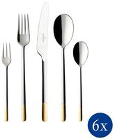 Villeroy & Boch Tafelbesteck-Set 30-tlg. Ella Edelstahl teilvergoldet
