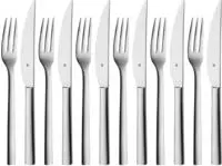 WMF 3201002518, WMF Steakbesteck-Set Nuova 12-teilig | f&uuml;r 6 Personen | Cromargan