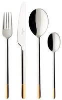 Villeroy & Boch Tafelbesteck 24tlg. Ella teilvergoldet