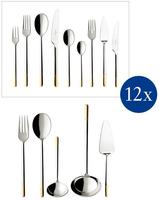 Villeroy & Boch Ella teilvergoldet Tafelbesteck 113tlg. Lunch