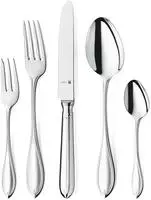 WMF Besteck-Set "Premiere in klassisch-eleganter Optik, ergonomisch, Wellenschliff"