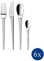 Villeroy & Boch Tafelbesteck-Set 24-tlg. NewMoon edelstahl