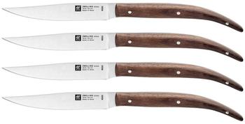 ZWILLING Steakmesserset 4-teilig Eichenholz dunkel