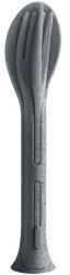 Koziol Klikk Besteck-Set 3-teilig Organic Deep Grey (4036673)