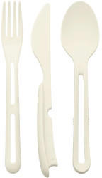 Koziol Klikk Besteck-Set 3-teilig Cotton White (4003525)