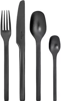 Villeroy & Boch Manufacture Cutlery Tafelbesteck 16-teilig black