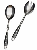 Gr&auml;we Salatbesteck N&uuml;rnberg, Set 2-teilig, Edelstahl geschmiedet, silber /...