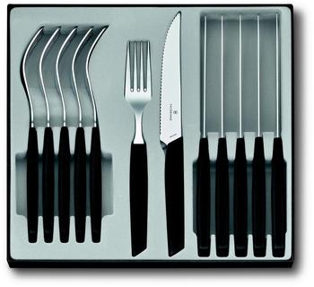 Victorinox Swiss Modern Steak-und Pizzamesser-Set schwarz