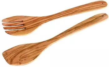 Fackelmann Salatbesteck Olivenholz 30 cm