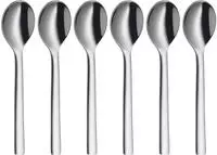 WMF Espressol&ouml;ffel Nuova silber gl&auml;nzend, 6 St.