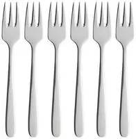 Villeroy und Boch Daily Line Kuchengabel-Set, 6-teilig, Edelstahl