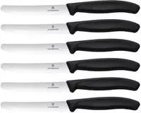 Victorinox Swiss Classic Serie Wellenschliffmesser Tafelmesserset - 6-teilig -