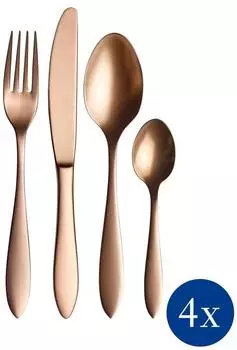 Villeroy & Boch Manufacture Cutlery Tafelbesteck 16-teilig kupfer