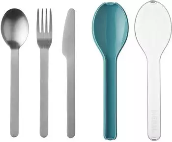 Rosti Mepal Ellipse Besteckset 3-teilig Nordic Green