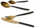 Echtwerk Positano Due 24-tlg. gold/schwarz matt