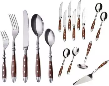 Gräwe Nürnberg Bun72 Cutlery Set 72-teilig - braun