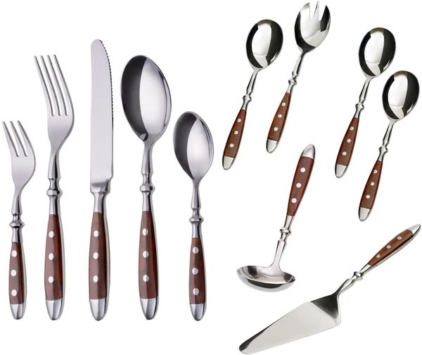Gräwe Nürnberg Bun36 Cutlery Set 36-teilig braun