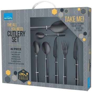 Amefa Manille All You Need 42-teilig schwarz