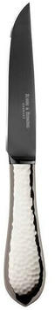 Robbe & Berking Martele 925 Sterling Silber Steakmesser Frozen Black 225 mm