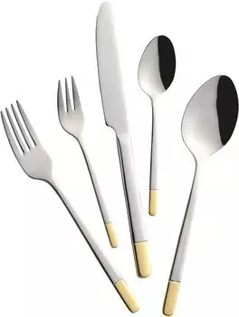 Mulex Besteck-Set Oceanside Edelstahl 18/0 30-tlg. dekorvergoldet