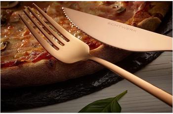 Echtwerk Pizzabesteck-Set 4-tlg. bronze