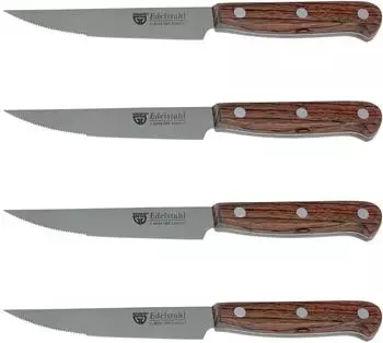 Gräwe Steakmesser mit Holzgriff 4-tlg. natur