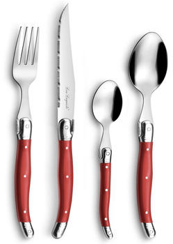 Lou Laguiole Besteck-Set Tradition 24-tlg. rot