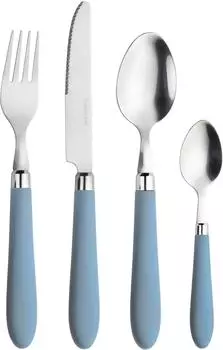 Pintinox Besteck-Set Daisy 0 Edelstahl 18/0 24-tlg. blau