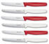 Victorinox Brotzeitmesser-Set 6-teilig (11,5 cm) weiß rot