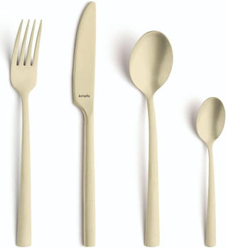 Amefa Besteckset MANILLE 16-teilig Champagner PVD Beschichtung Edelstahl