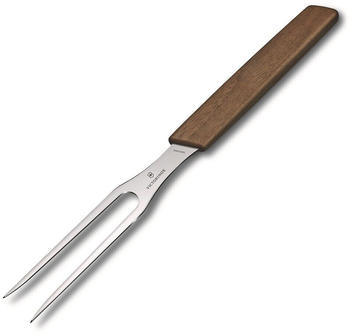 Victorinox Swiss Modern Tranchiergabel mit Nussbaumholz-Griff (15 cm)