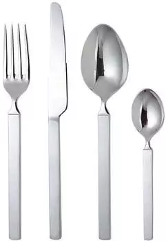 Alessi 4180S4 Besteckset 4-teilig Edelstahl