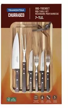 Tramontina BBQ-Tischset Churrasco 7-teilig