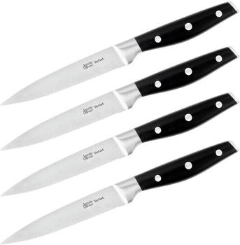 Tefal Jamie Oliver Steakmesserset 12 cm 4-teilig schwarz/silber