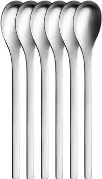 Puresigns Latte-Macciato-L&ouml;ffel ONE 6er Set silber