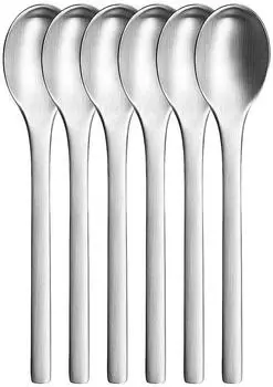 Puresigns Espressol&ouml;ffel Set ONE mattiert 6-teilig silber