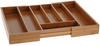Spetebo Bambus Besteckkasten - ausziehbar - mit bis zu 7 Fächern