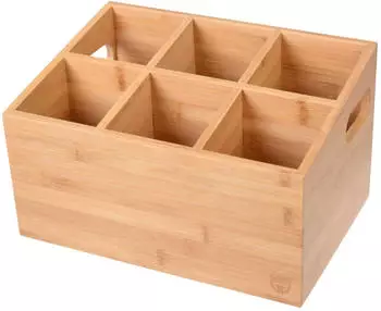 Gräwe Bambus Besteckhalter 6 Fächer